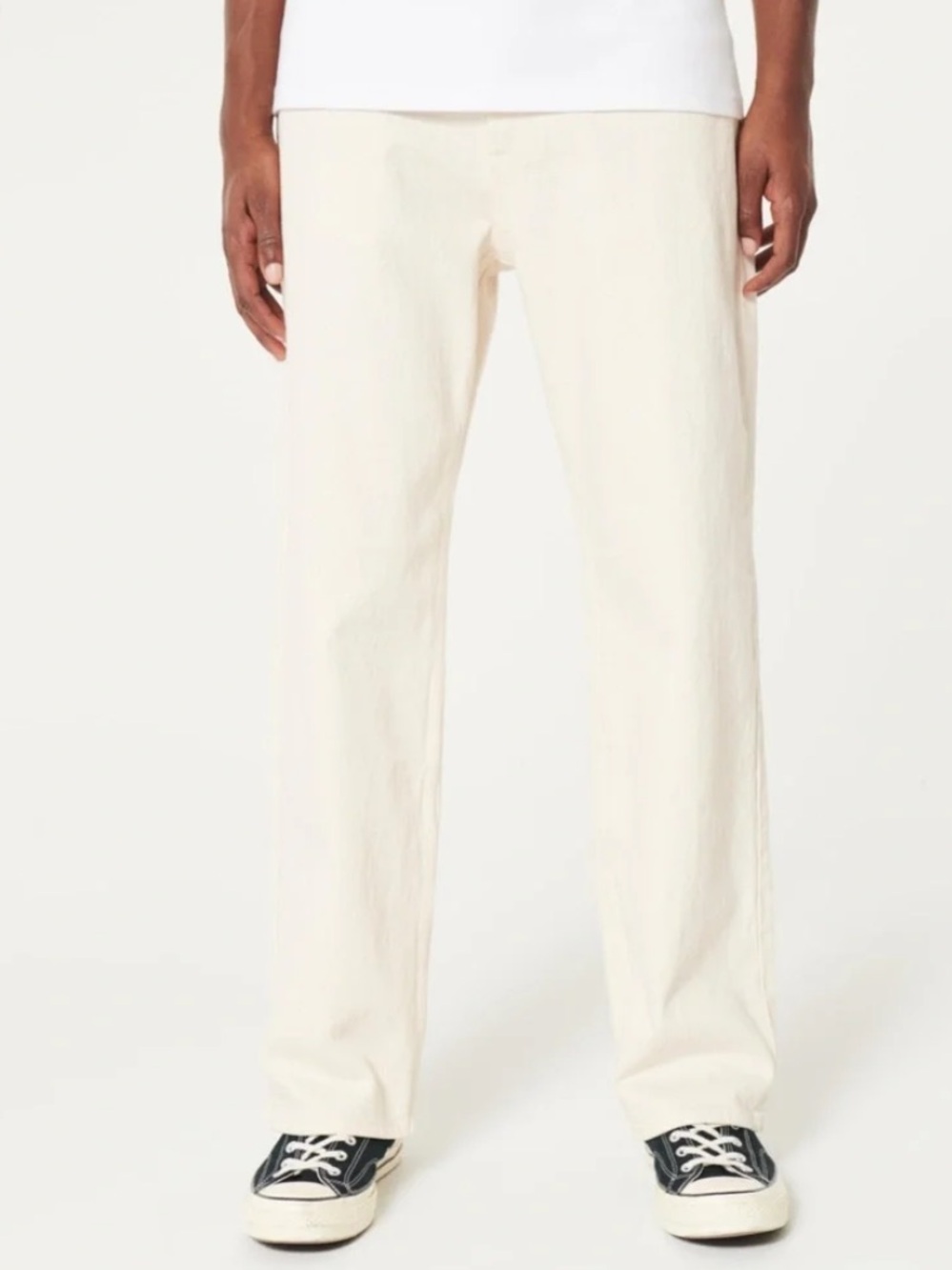 Hollister Epic Flex Loose Fit Jeans Men’s Size 32x32 in Cream Stretch